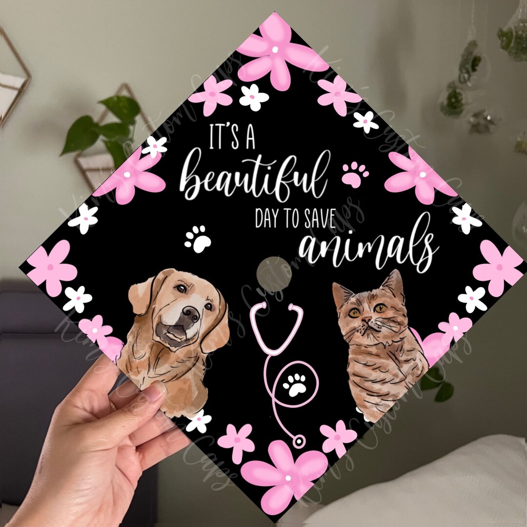 Veterinary Vet Tech Graduation Cap Topper - Etsy