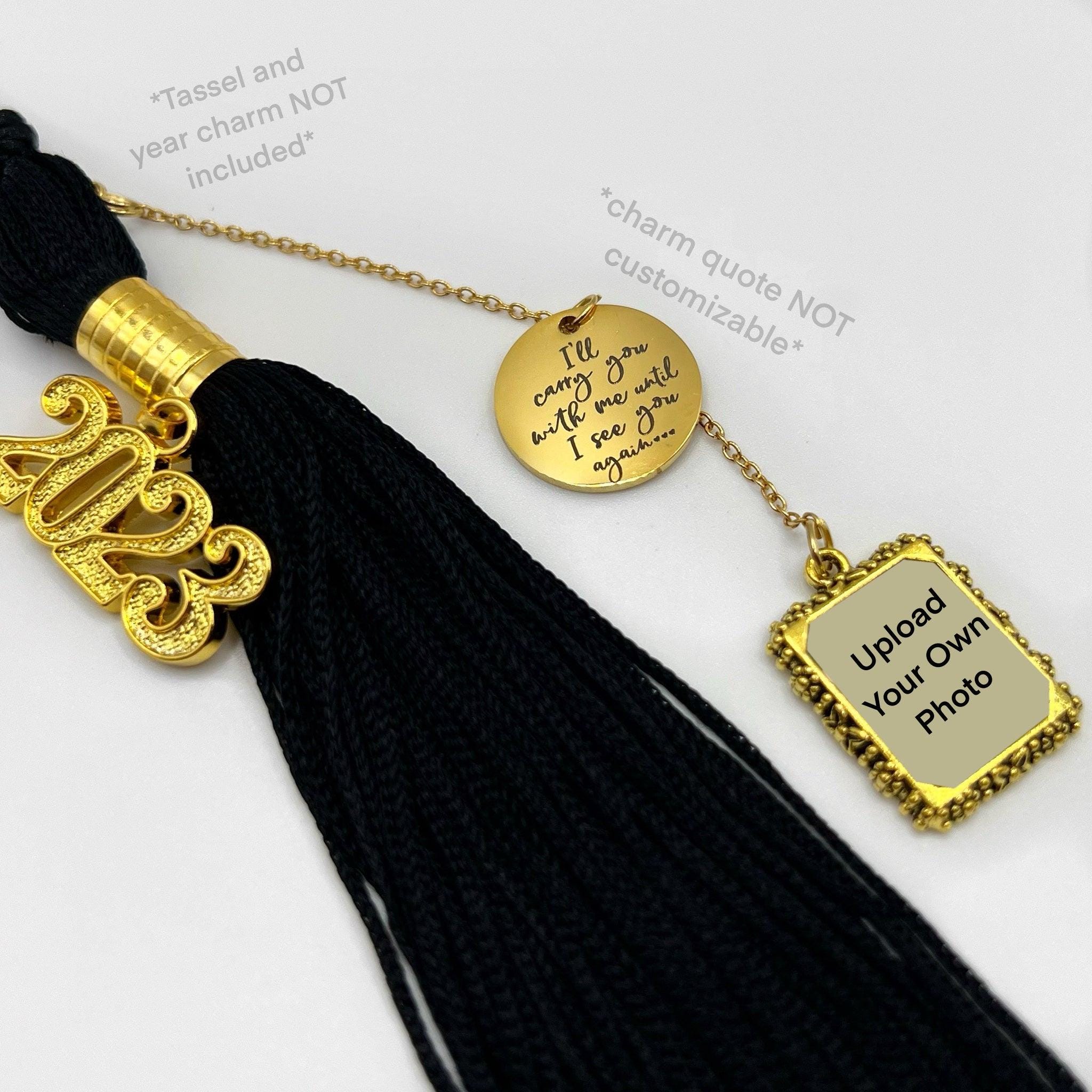 Gold Graduation Cap Photo Frame Tassel/car/bouquet Charm With