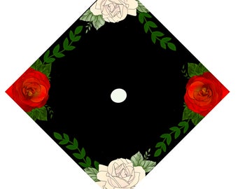 Floral Graduation Cap Custom Quote Cap Topper
