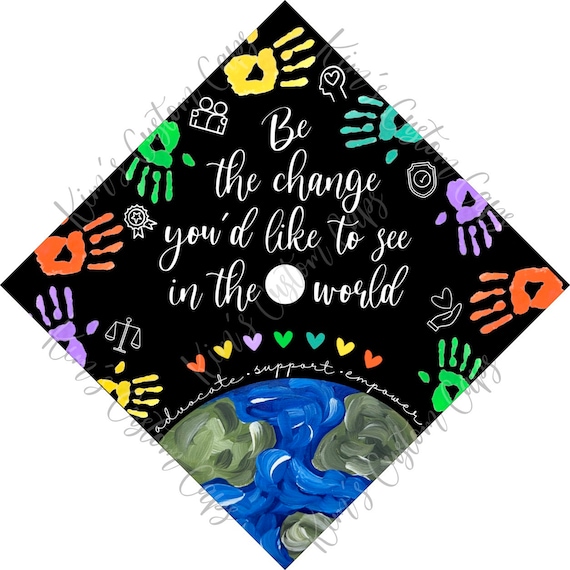 MSW Social Work Social Worker Printed Premade Graduation Cap