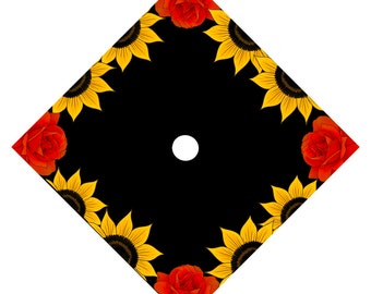 Floral Graduation Cap Custom Quote Cap Topper