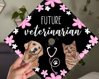 Veterinary Vet Tech Graduation Cap Topper