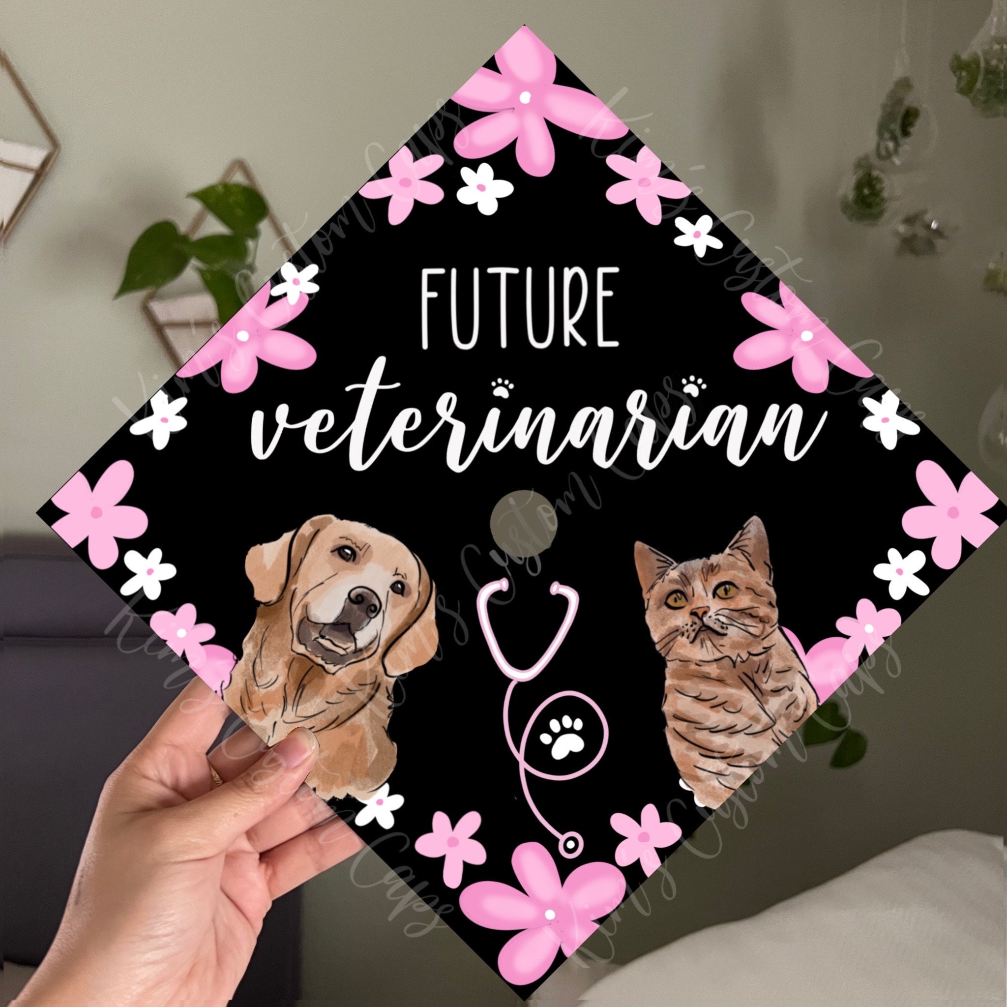 Veterinary Vet Tech Graduation Cap Topper