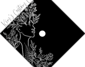 Plant Lady Custom Quote Graduation Cap Topper