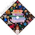 Teacher Elementary Education Themed Printed Graduation Topper