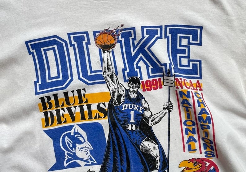 Vintage 1991 Duke University Blue Devils NCAA Champions Shirt Etsy