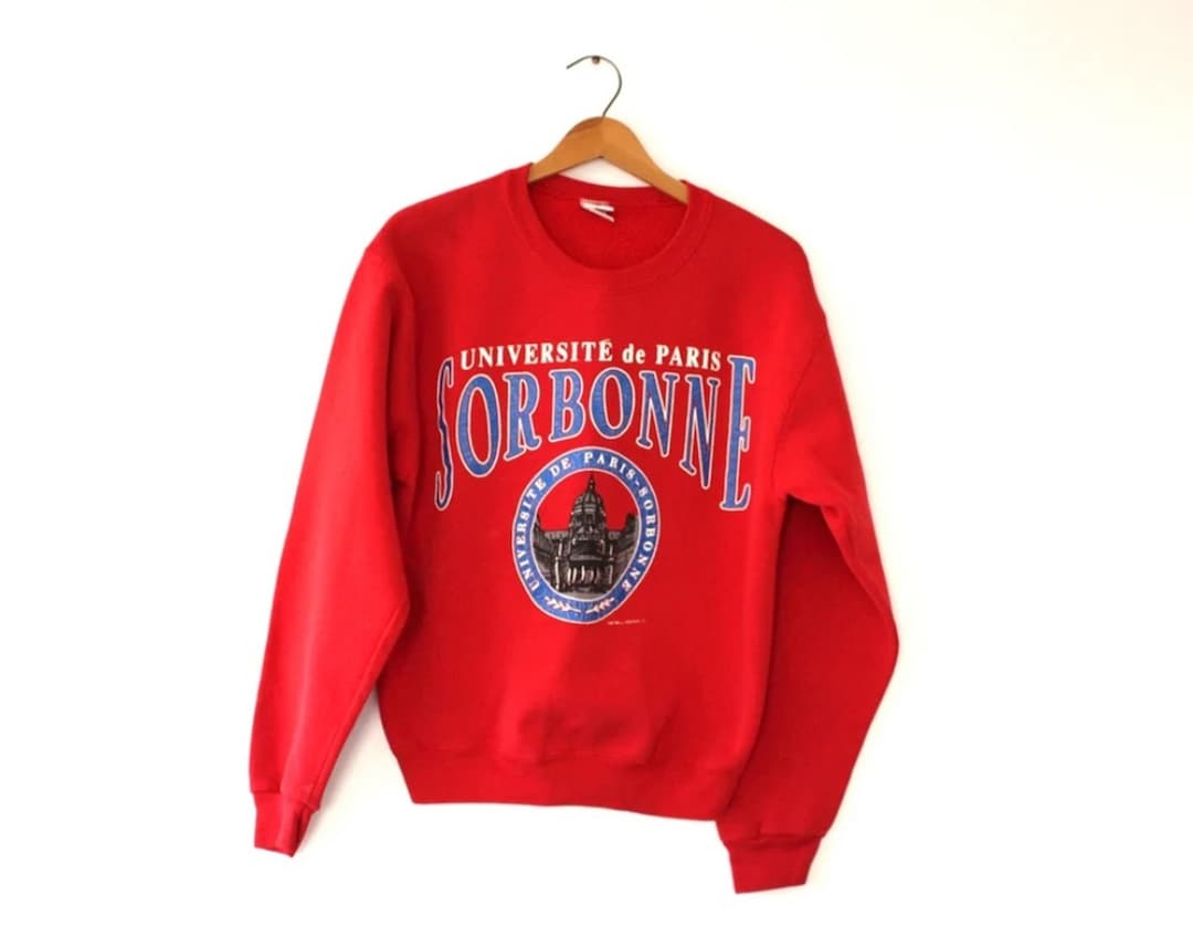 Vintage 90s University Paris Sorbonne Sweatshirt, Paris Sorbonne Shirt ...