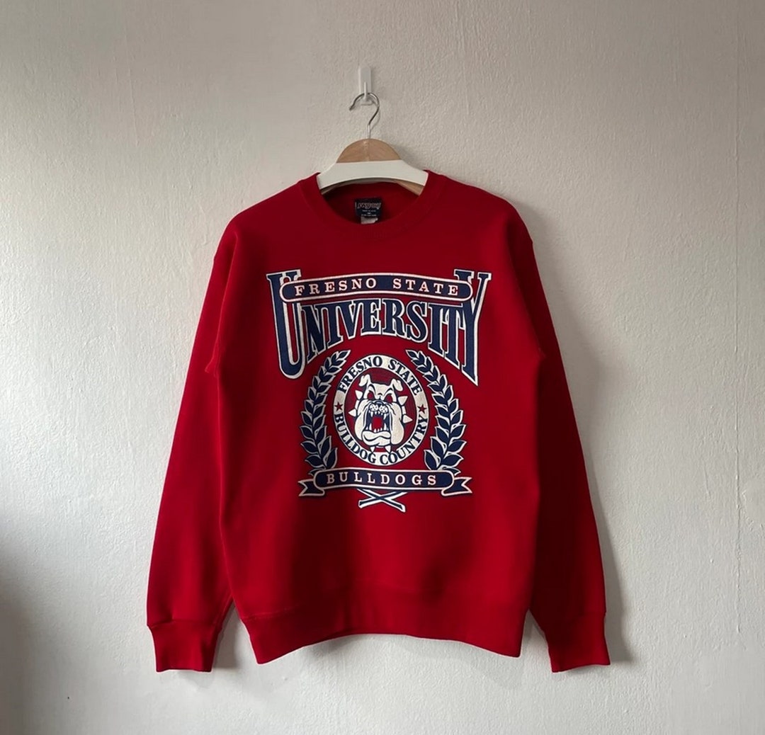 Vintage 90s Fresno State University Bulldogs Sweatshirt, Fresno State
