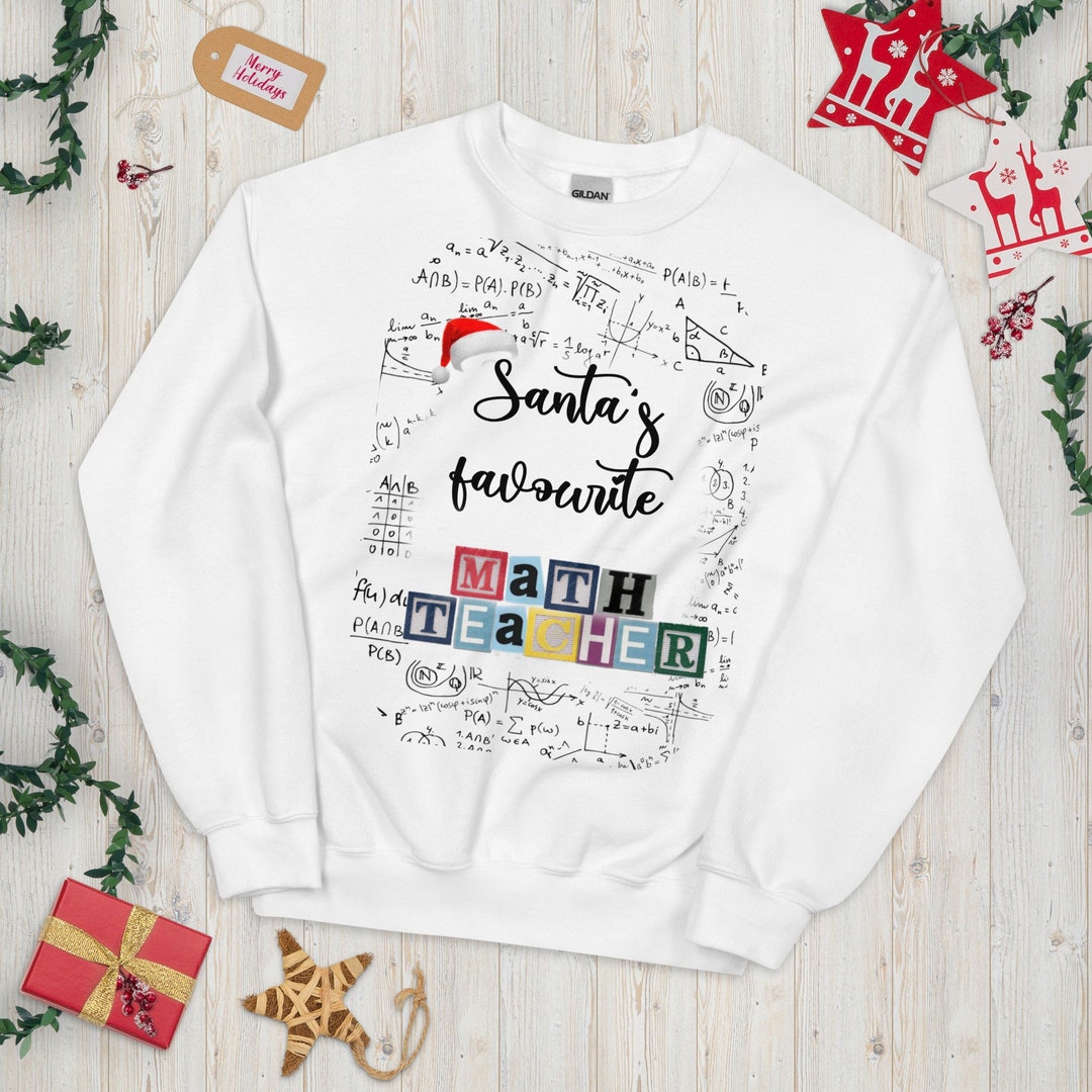 Math Sweatshirt|math Sweater|math Teacher Shirt|teacher Christmas ...