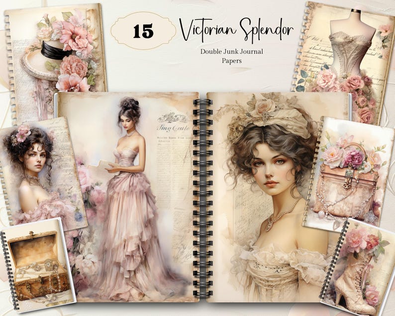 Victorian Ladies Junk Journal Pages, Victorian Women Junk Journal ...
