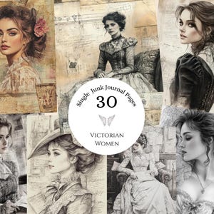 Victorian Women Junk Journal Papers Vintage Printable Victorian Junk Journal Digital Download  Shabby Chic Ephemera Vintage Printable