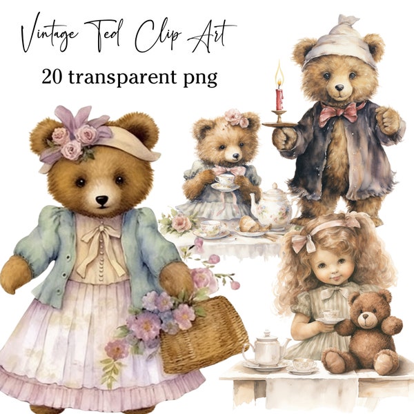 Teddy Bear Picnic Clip Art - Etsy