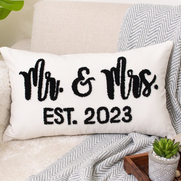 Mr and Mrs Pillows Etsy