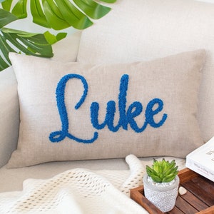Personalized Name Pillow Cover, New Baby Gift, Pillowcase for Baby Room, Custom Nursery Pillow Cover, Baby Boy Gift, Baby Girl Gift bild 1