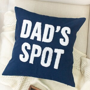 Dad's Spot Pillow Cover, Father's Day Gift for Dad, Birthday Gift for Grandpa, Papa, Pops, Pawpaw image 2