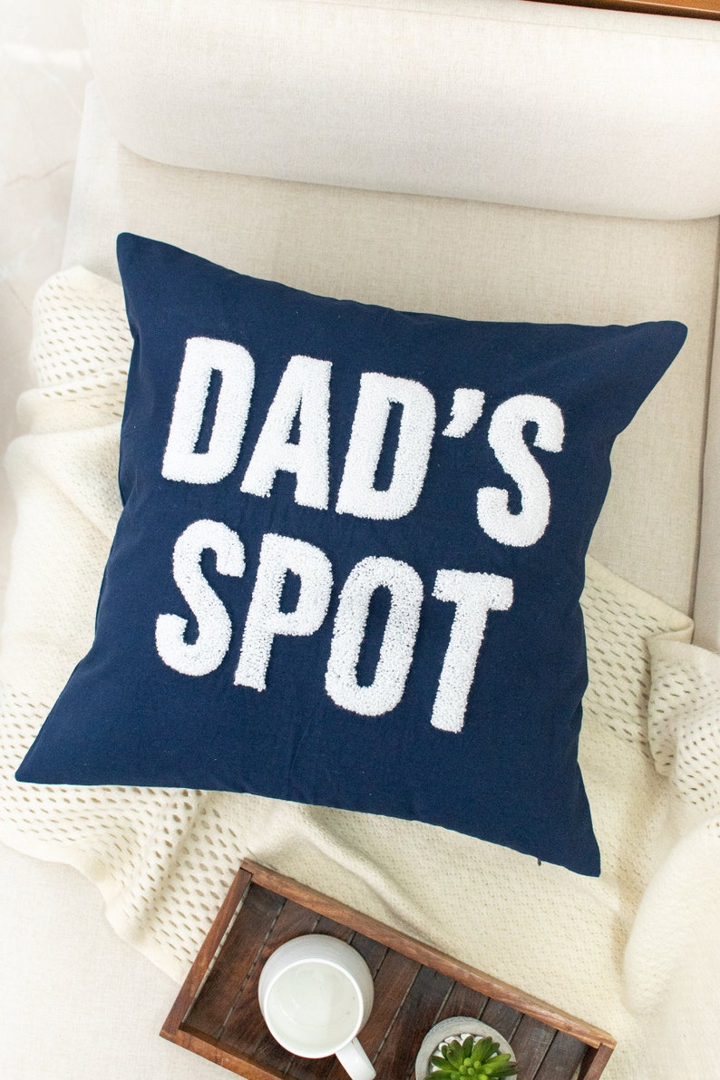 Dad's Spot Pillow Cover, Father's Day Gift for Dad, Birthday Gift for Grandpa, Papa, Pops, Pawpaw image 2