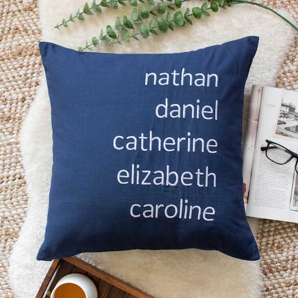Family Name Pillow Etsy