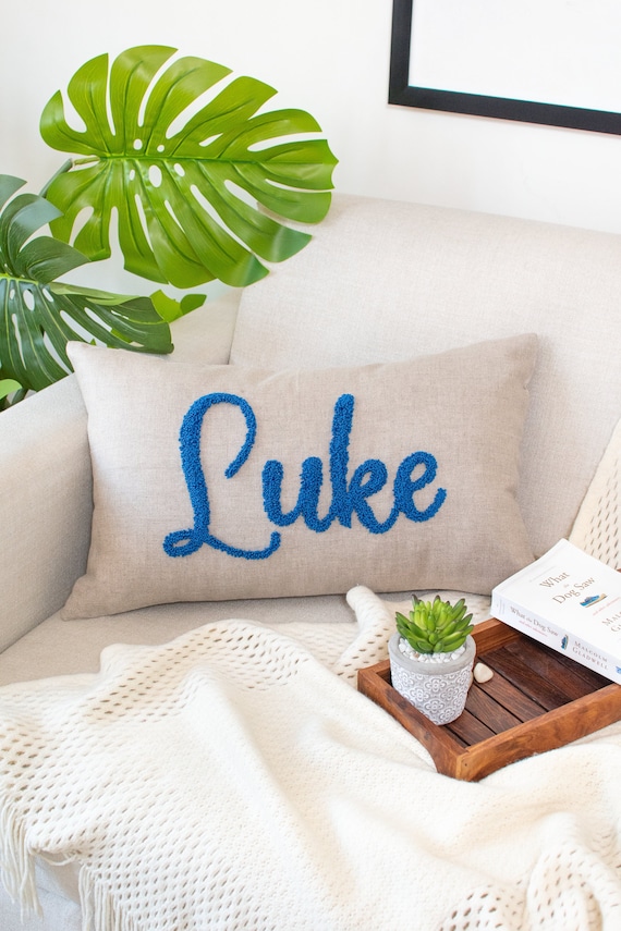 Personalized Name Pillow Cover, New Baby Gift, Pillowcase for Baby Room, Custom Nursery Pillow Cover, Baby Boy Gift, Baby Girl Gift