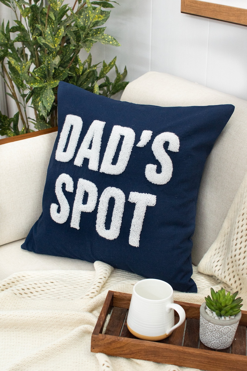 Dad's Spot Pillow Cover, Father's Day Gift for Dad, Birthday Gift for Grandpa, Papa, Pops, Pawpaw image 9