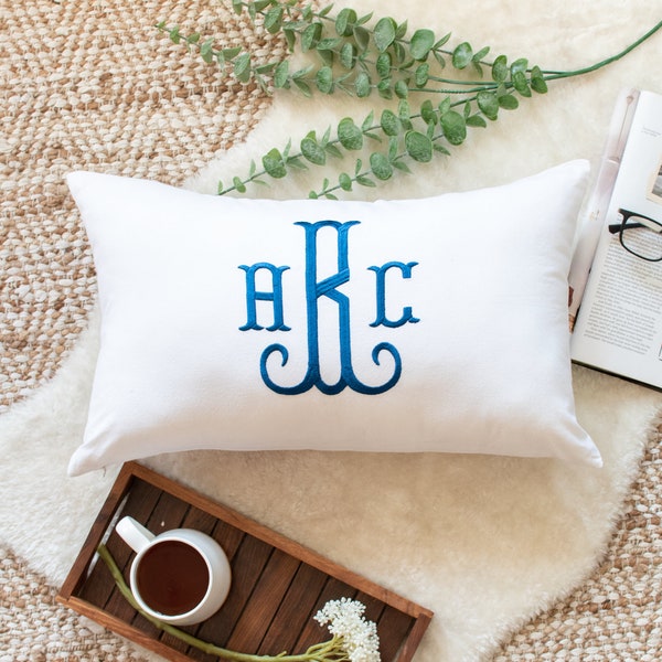 Monogram Pillow Etsy