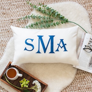 Monogram Pillow, Personalized Wedding Gift for Couples, Custom Monogram Gifts for Couples, Wedding Pillow Cover