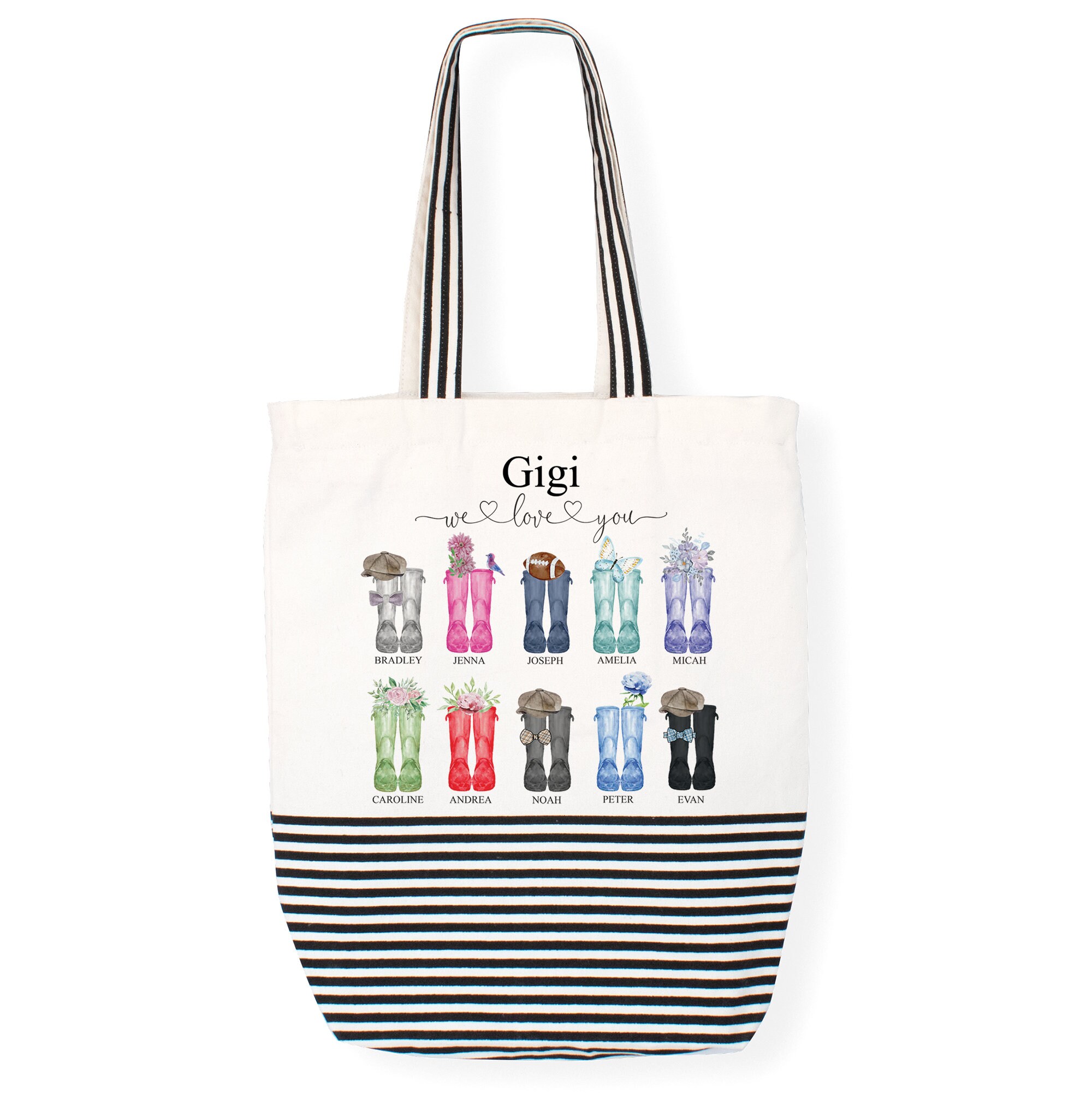 Gigi Gifts, Tote Bag Personalized, Tote Bag Personalized With Zipper, –  BranchCali