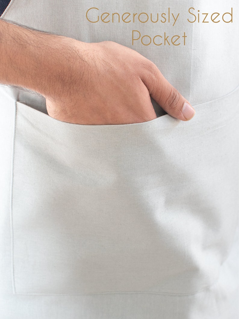 Custom Embroidered Chef Apron with for Him, Father's Day Gift for Dad, Grandpa, Papa, Grill Apron for men, Grilling Gifts for Men immagine 3