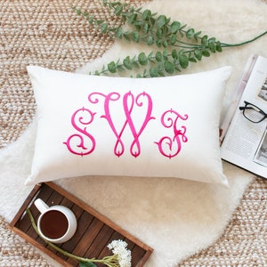 Personalized Pillows for Girls, Monogrammed Gifts for Girls, Monogram Pillow Cover for Girls, Monogrammed Gift Ideas