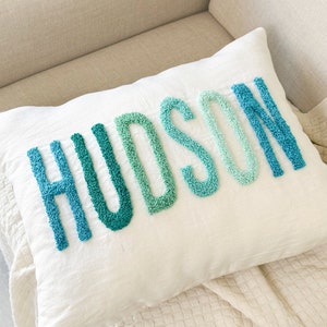 Personalized Baby Name Pillow Cover, Custom Nursery Pillow, Dorm Gift, Personalized Gift Idea, Gift from Grandma, Gift from Aunt image 10