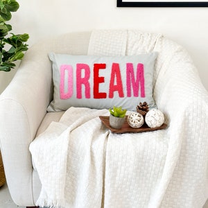 Dream Pillow Cover with Punch Needle Embroidery image 10