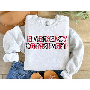 ED Crewneck, Emergency Nurse Sweatshirt, Gift for ED RN, Emergency Sweatshirt, Registered Emergency Nurse, Gift for Her, Medical Shirt