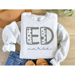 Emergency Department Sweatshirt, Emergency Nurse Sweatshirt, Gift for ED RN, Emergency Sweatshirt, Registered Emergency Nurse, Gift for Her