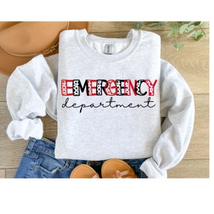 Notaufnahme Sweatshirt, Krankenschwester Sweatshirt, Geschenk für ED RN, Notfall Sweatshirt, Krankenschwester, Geschenk für Sie
