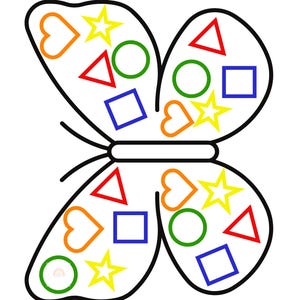 Butterfly Theme, Toddler Preschool Curriculum, Printable, Homeschool, Caterpillars, Coloring Sheet, Shapes and Colors, Patterns, Sorting