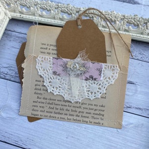 SALE - Vintage Fairytale Page Pockets - Set of 3- SALE
