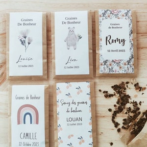 Sachet de graines à planter personnalisé