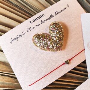 Cadeau Demande Témoin Ou Demoiselle D'Honneur, Bijoux Témoins Et Marraines