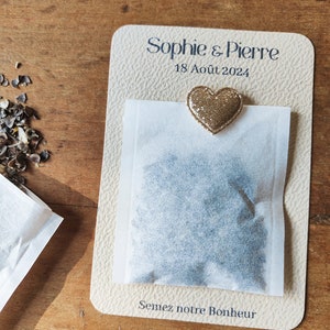 Sachet de graines à planter personnalisé pour mariage, anniversaire, baptême... image 3