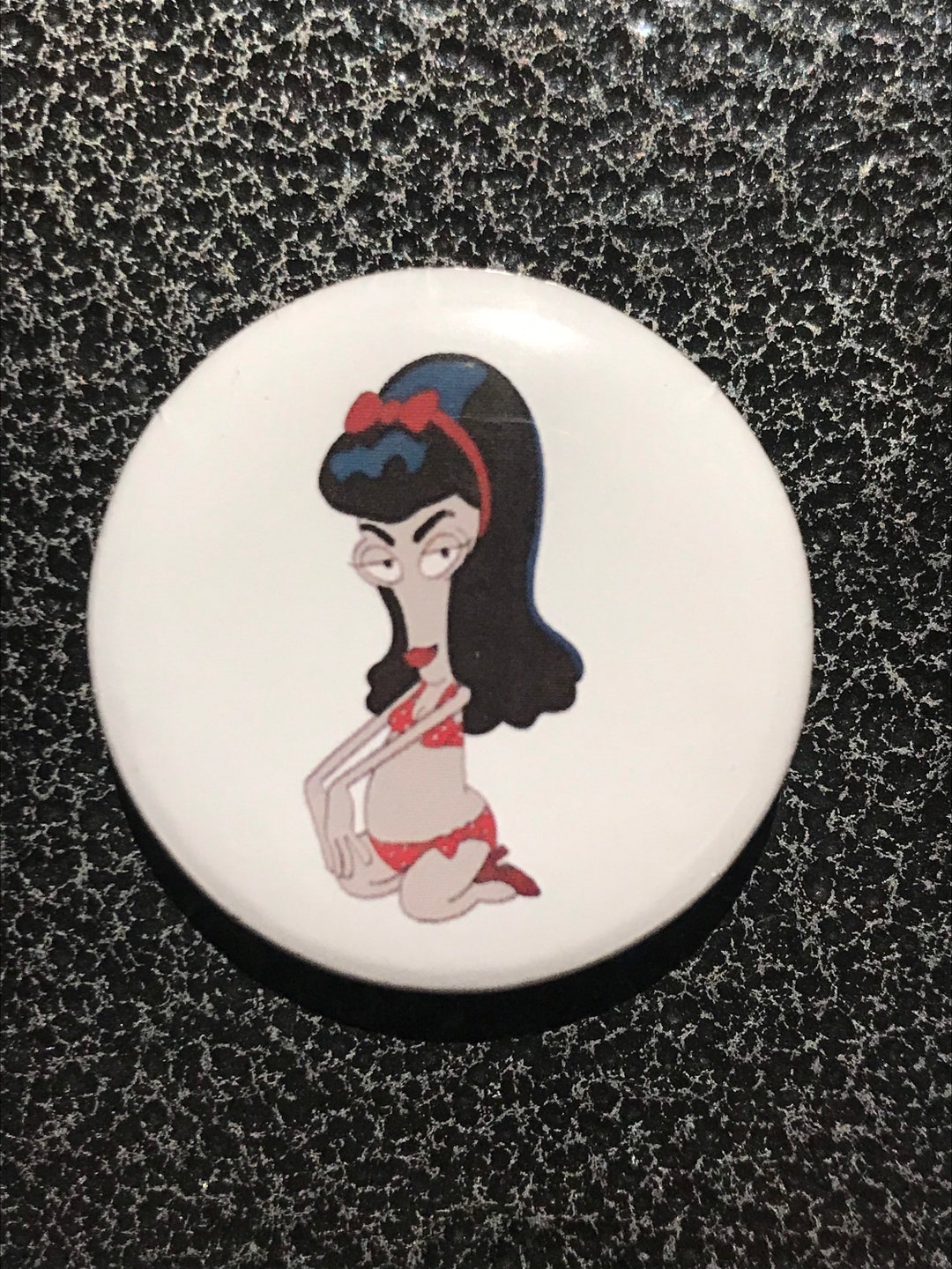 Roger as Pin-up Girl Badge - Etsy