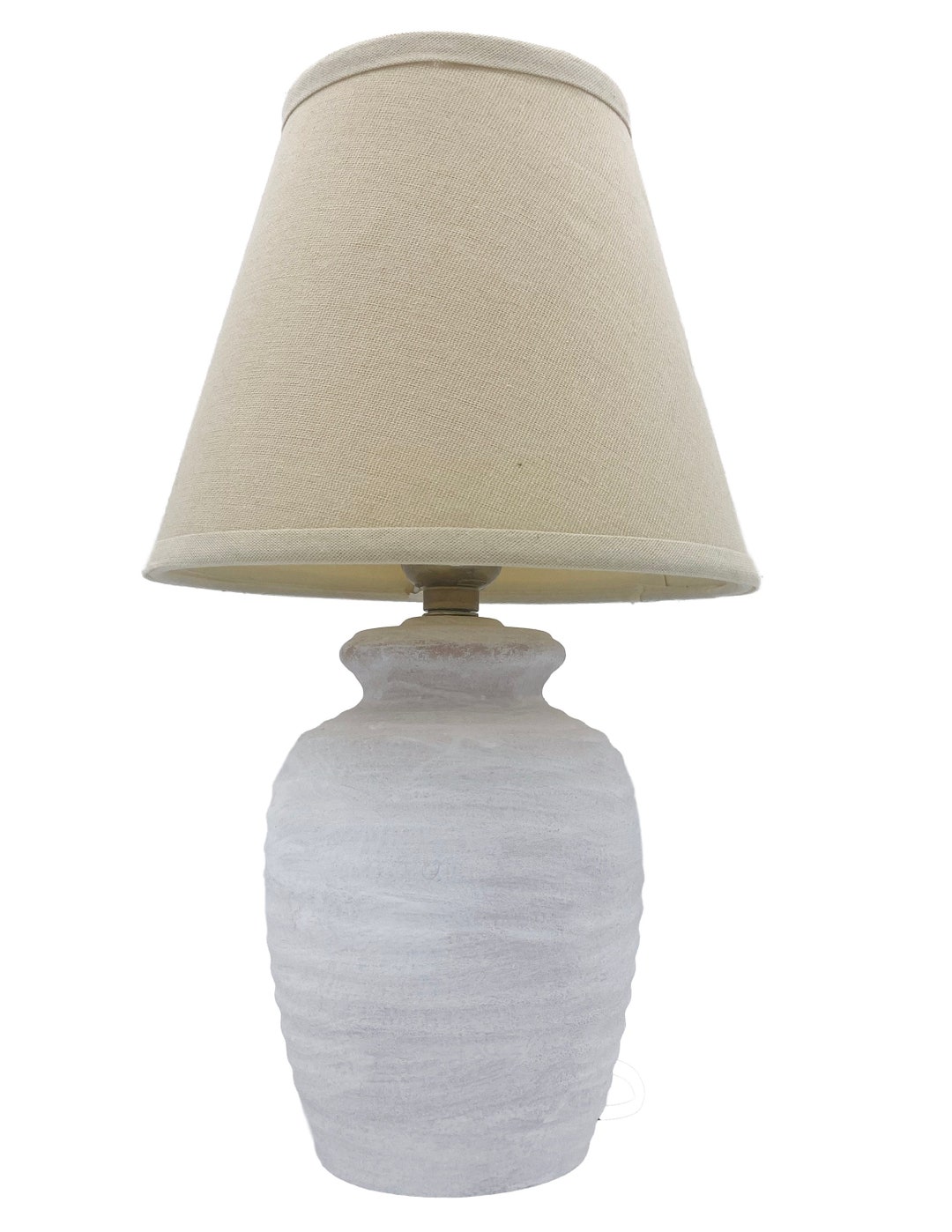 Clay Table Lamp Etsy