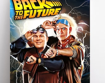 Back to the Future Family Portrait | Funny Portrait  | Family Gift Ideas | Personalised Mom Gift | Gifts For Her