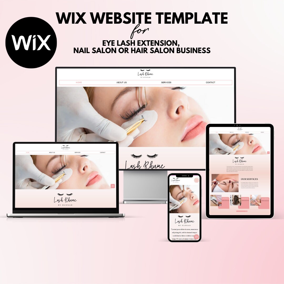 Wix Website Template for Beauty and Wellness Industry , Beauty Salon ...