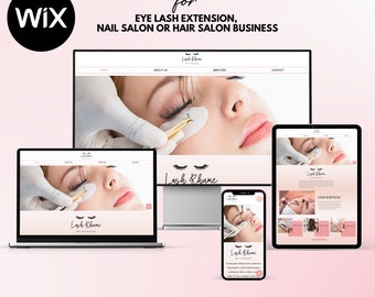 Wix Website Template for Beauty and Wellness Industry , Beauty Salon Website Design, Wix Web Design, Creative Wix Templates