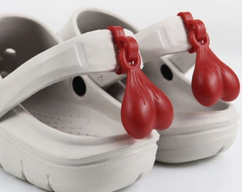 Shoe Nuts/Charms/Balls for your Crocs- Set of 2, Distinctive Funny Shoe Accessories, Noticeable Shoe Clips! Christmas Gifts!