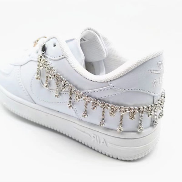 Chaîne de cheville pour chaussures Custom Af1 Shoes Accessoire Lacets Pins Air Force 1 Converse Gym Shoe