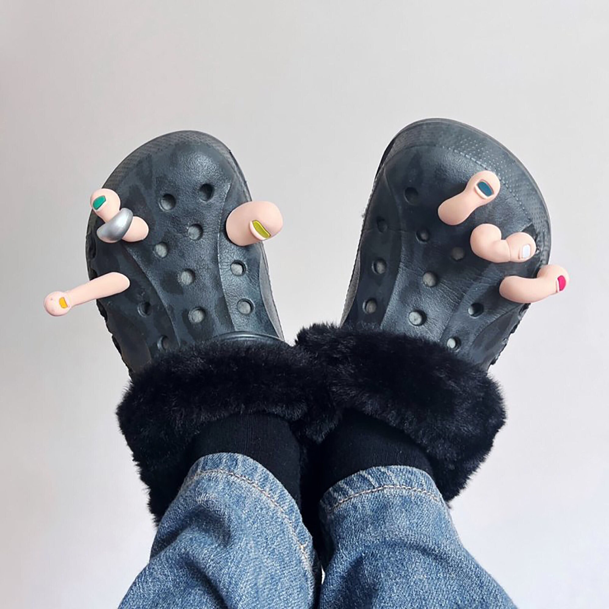 Toe Croc Charm Funny Shoe Charms for Crocs Hilarious Realistic