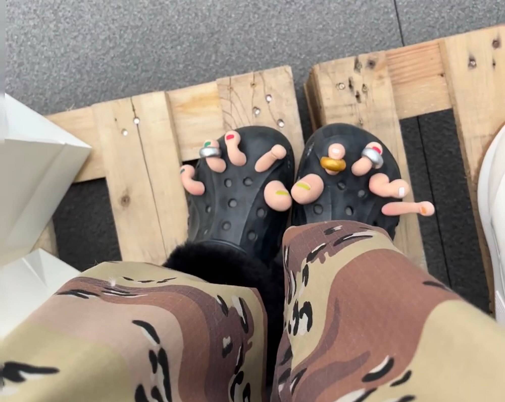 Toe Croc Charm Funny Shoe Charms for Crocs Hilarious Realistic Toes