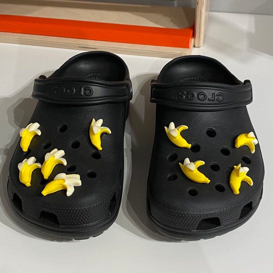Funny Banana Croc Charms 3D Cartoon Croc Shoe Charm Supplies - Etsy