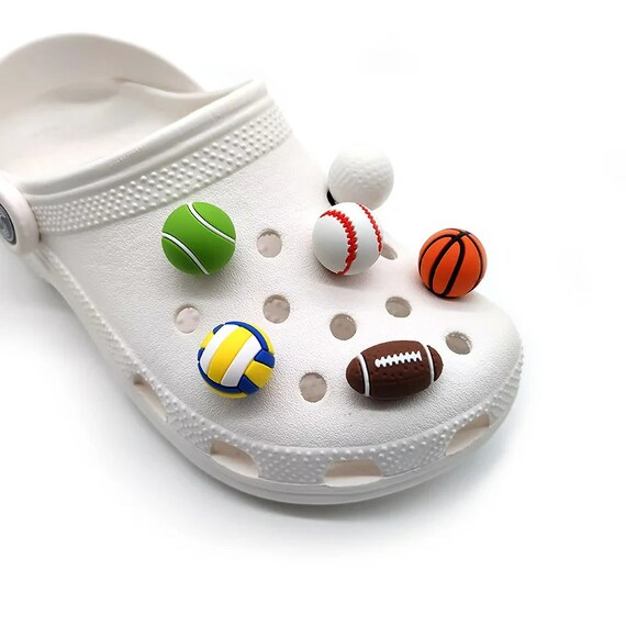 Shoe Charms for Crocs DIY Sports Ball Shoe Accessories Pack for Girls Boys  Women Adults Teens Kids Gift 7PCS