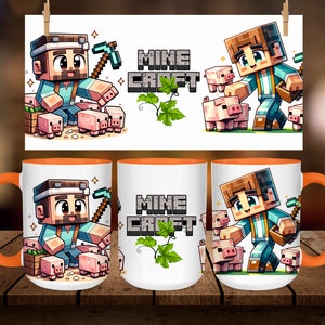 Cartoon mug wrap, Cup Mug Wrap,11oz And 15oz Mug Template, Mug Sublimation Design,Gift Ideas Digital download